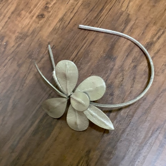 J.crew metallic flower hair holder main image 7